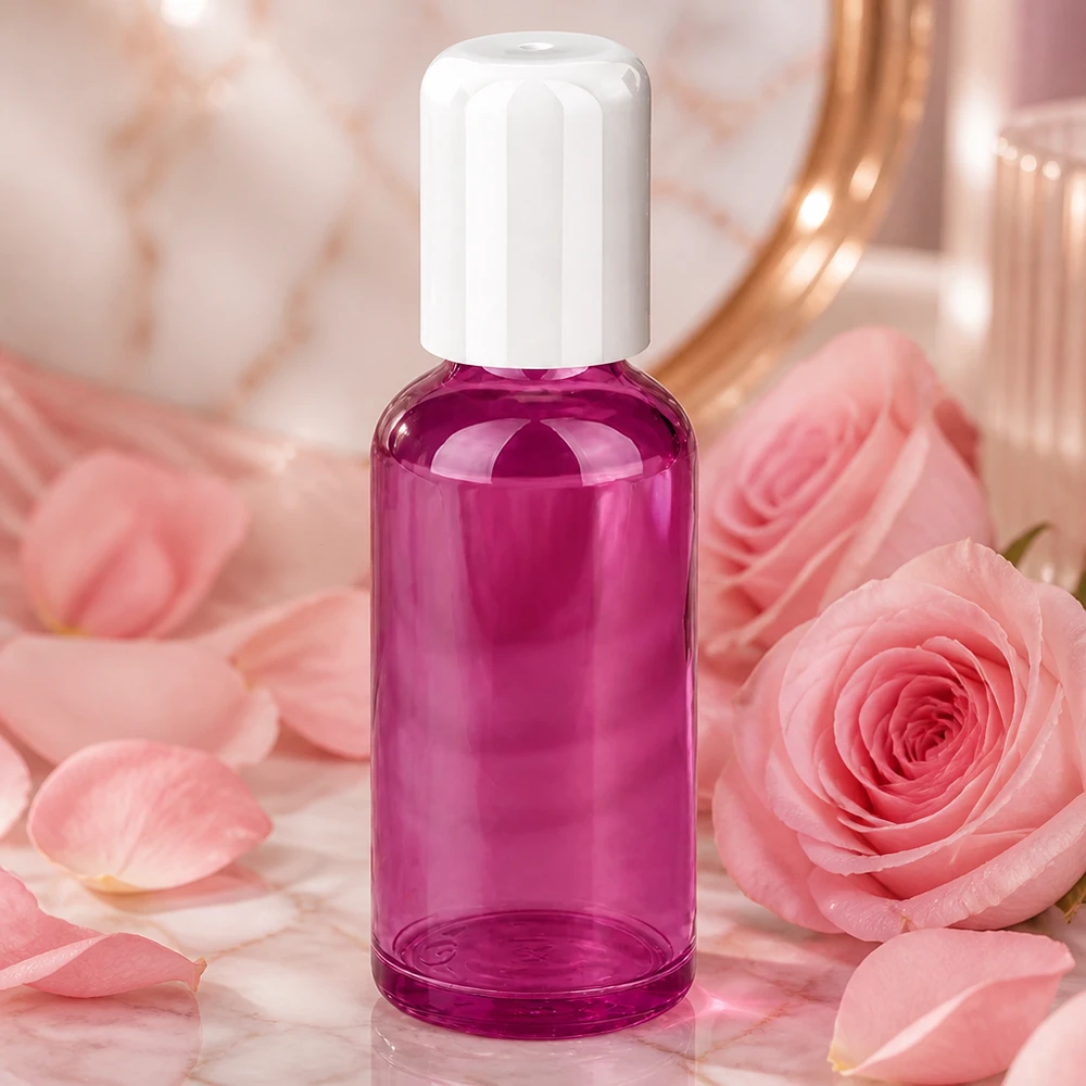 50ml Roll-On Flasche weiss Standard PurpleLine UT18/50 Roll-On Behälter 50ml in elegantem Violett für professionelle Kosmetikherstellung