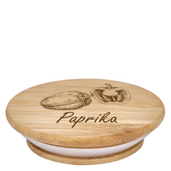 Holzdeckel "Paprika edelsüss" für WECK RR60