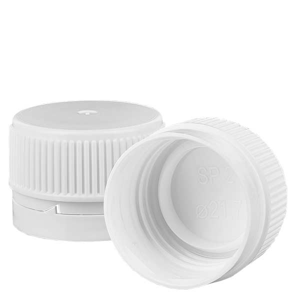 Schraubverschluss weiss für PET Med.Flaschen mit OV-Ring