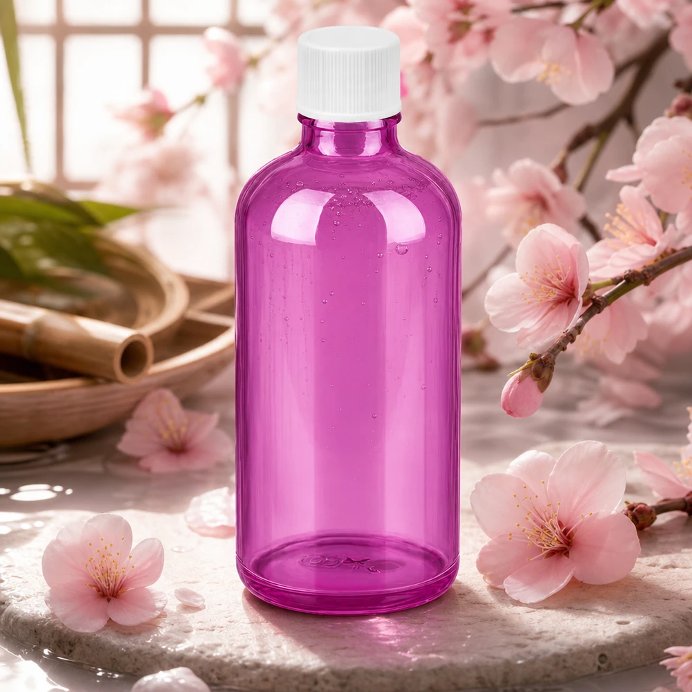 100ml Flasche 11mm Schraubverschluss weiss Standard PurpleLine UT18/100 Transparente Purple Glasflasche 100ml mit praktischem Schraubverschluss für einfache Handhabung