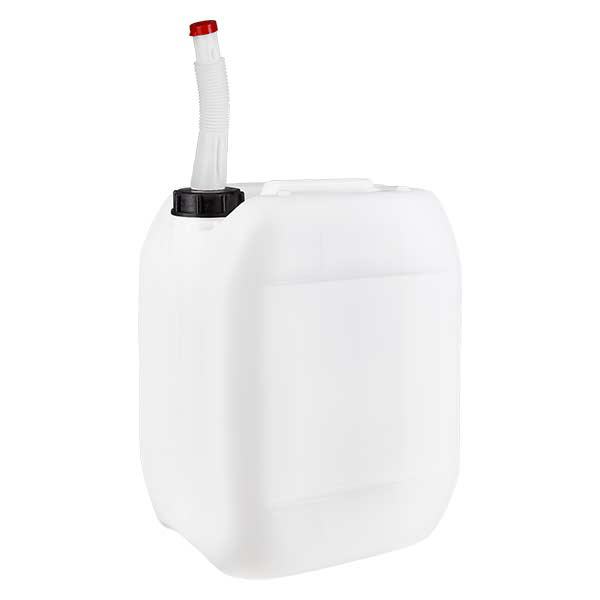 Kanister 10 Liter mit Auslaufrohr Flex Kanister 10 Liter mit Auslaufrohr Flex