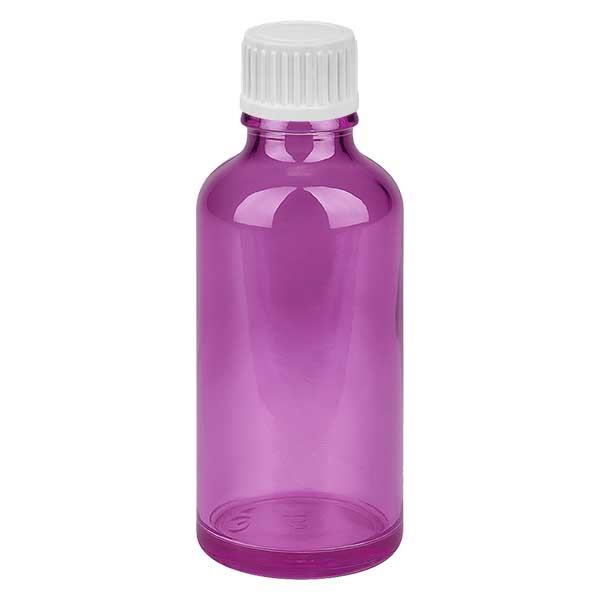 50ml Tropfflasche 0.9mm weiss Standard PurpleLine. UT18/50