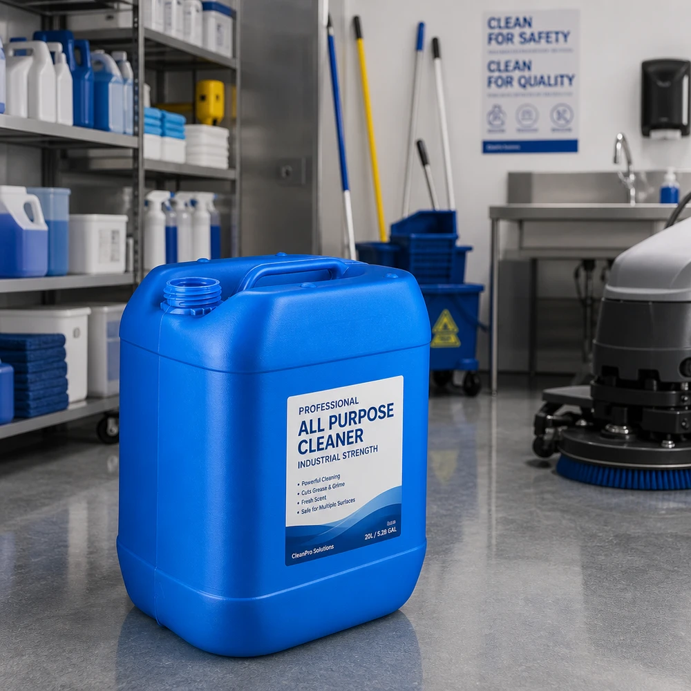 Kanister 20 Liter blau ohne Verschluss Leichtgewichtiger Hohlkörperkanister 20L blau ohne Deckel für Reinigungsmittel und Chemikalien