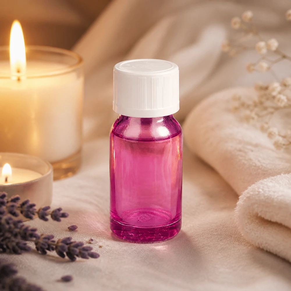 10ml Tropfflasche 1.2mm weiß Standard Kindersicher PurpleLine.UT18/10 Handliche 10ml Tropfflasche lila transparent für mobile Anwendung von Pflegeölen