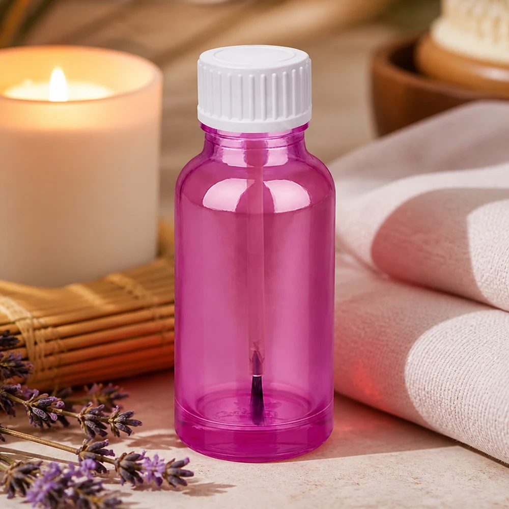 20ml Pinselflasche weiss Standard PurpleLine UT18/20 Professionelle 20ml Pinselflasche in violetter Ausführung mit hygienischem weißem Verschluss