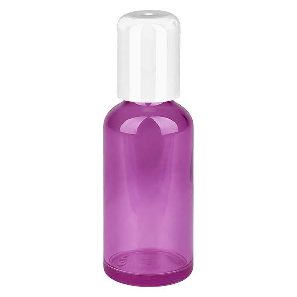 50ml Roll-On Flasche weiss Standard PurpleLine UT18/50