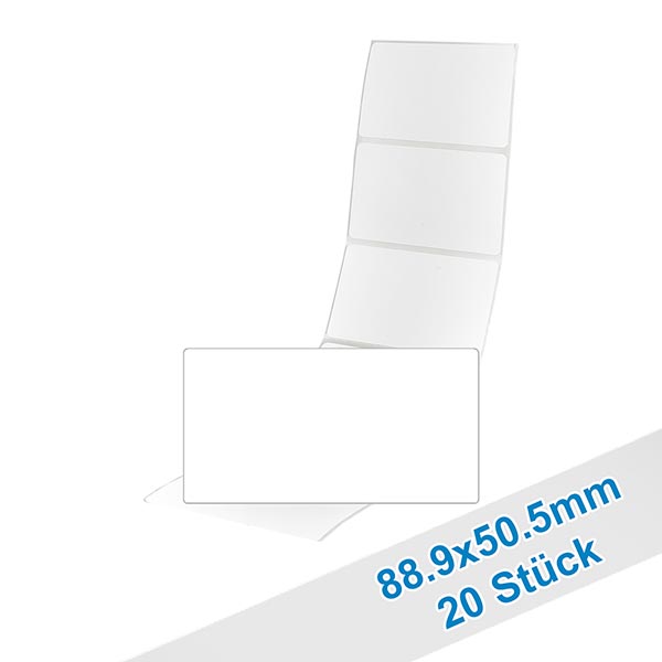 20er Pack Etiketten 88.9 x 50.5mm zum Beschriften