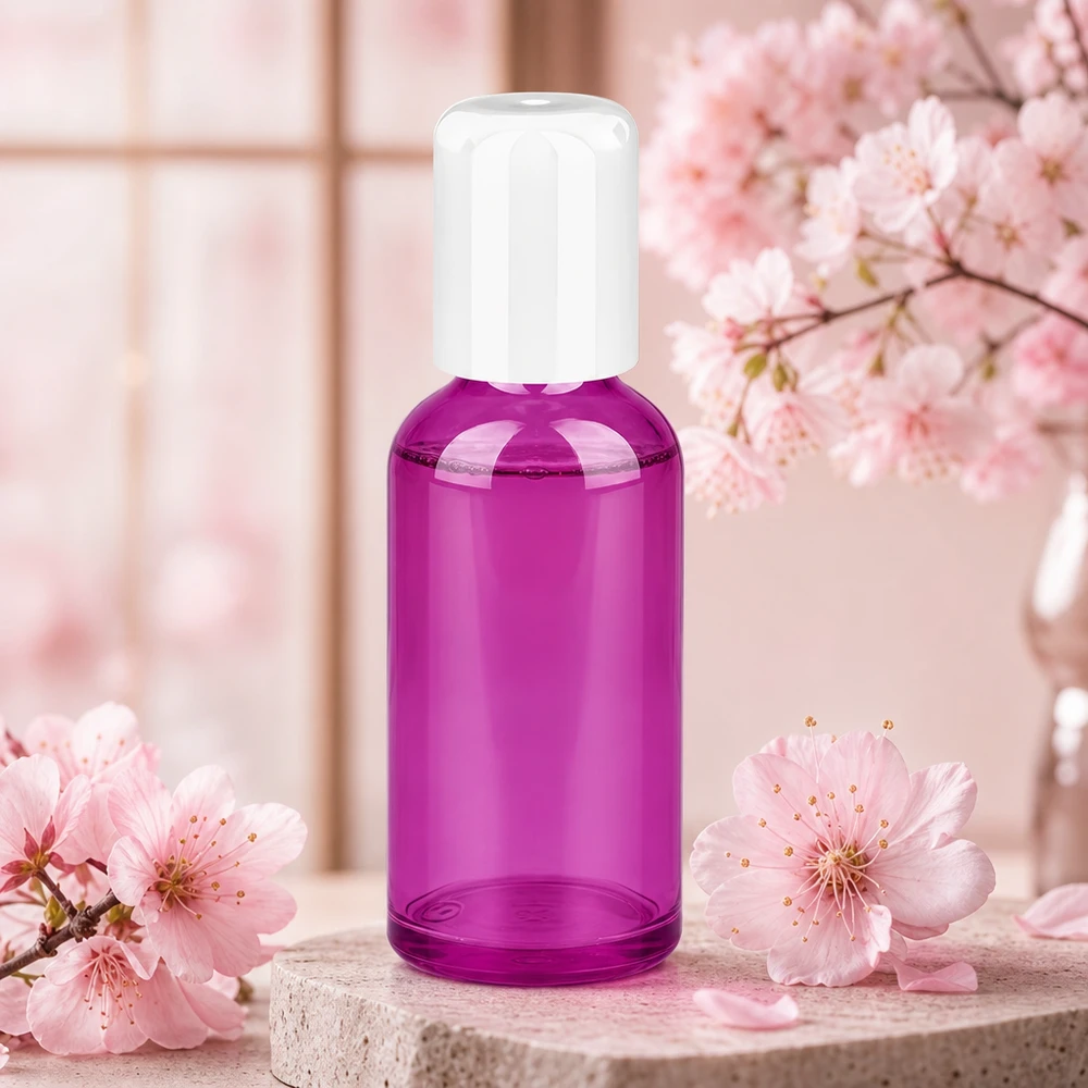 50ml Roll-On Flasche weiss Standard PurpleLine UT18/50 Violette Roll-On Flasche 50ml aus robustem Material für langlebige Aufbewahrung von Flüssigkeiten