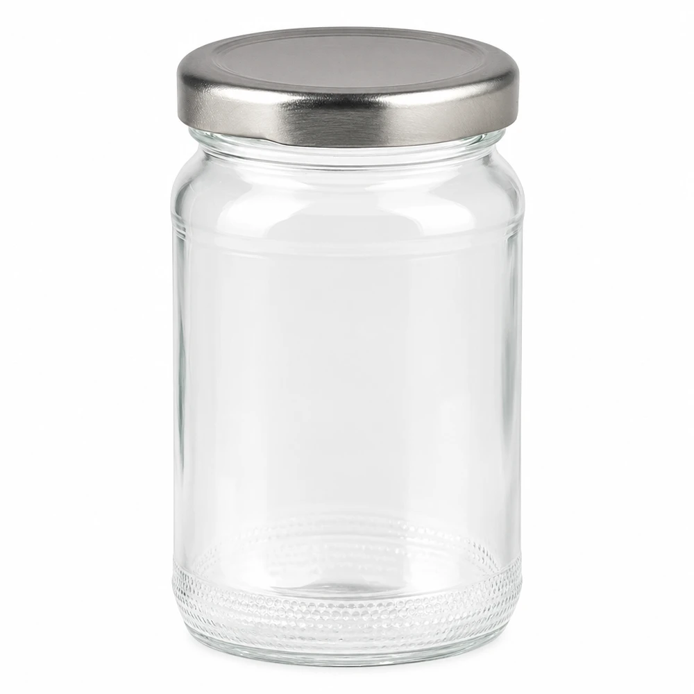 110ml Rundglas mit BasicSeal Deckel silber UNiTWIST