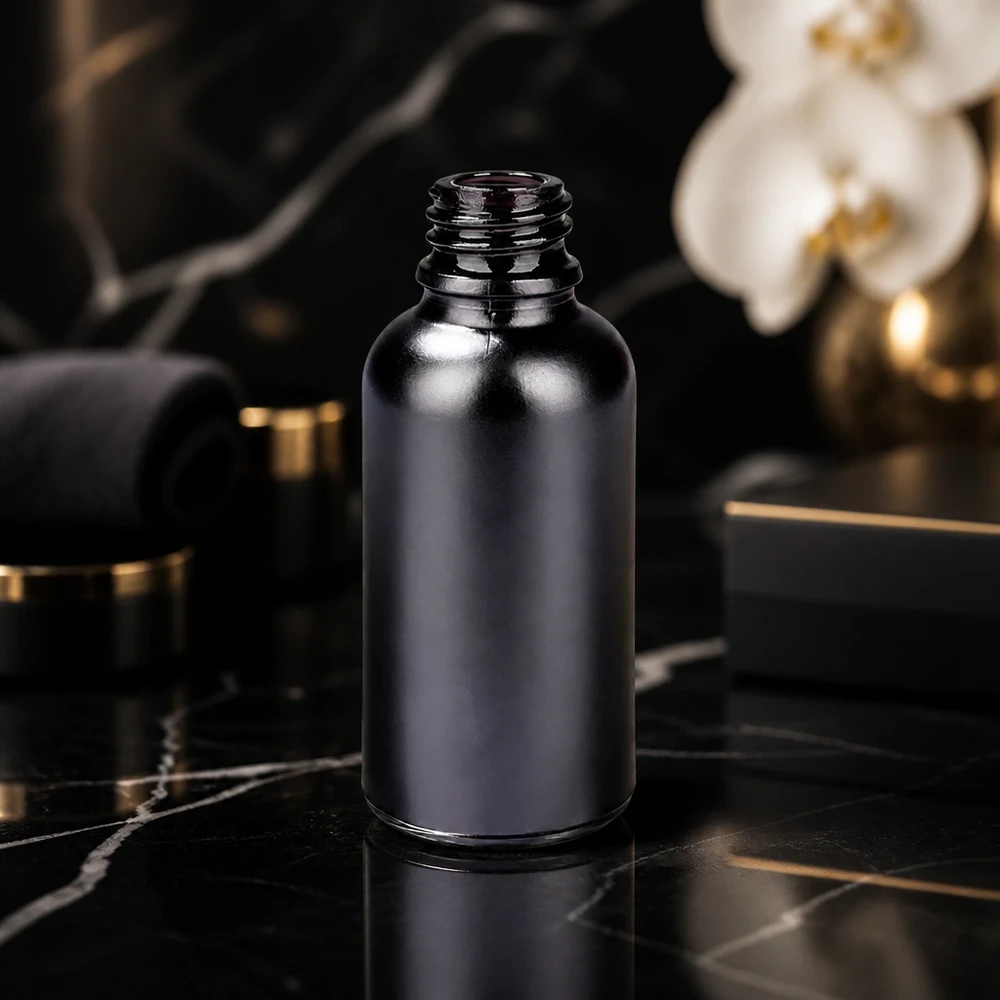 30ml Apothekerflasche BlackLine UT18/30 UNiTWIST 30ml BlackLine Flasche mit praktischem UNiTWIST UT18/30 Gewinde für einfaches Öffnen und Schließen