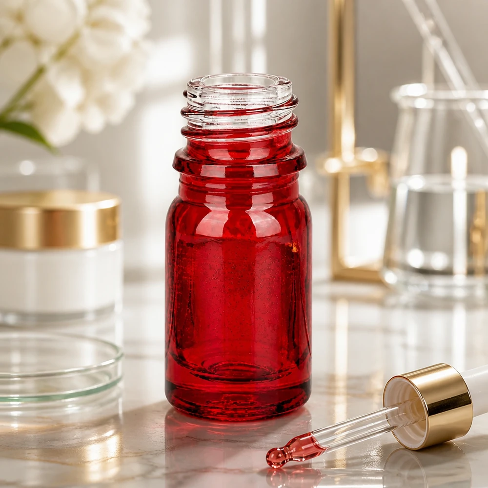 Praktische 5ml RedLine Flasche UT18/5 aus medizinischem Glas für hygienische Aufbewahrung