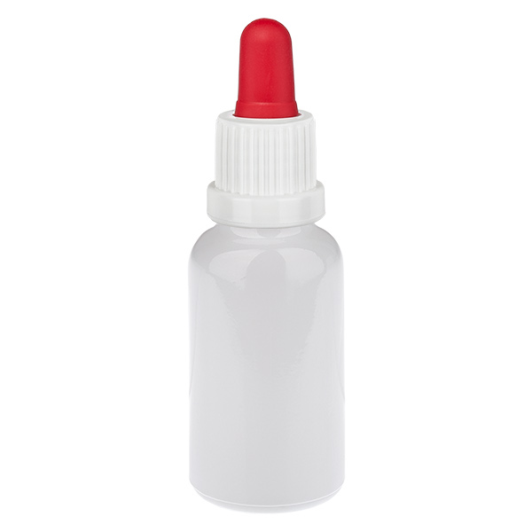 20ml Pipettenflasche weiß/rot Originalitätsverschluss WhiteLine UT18/20