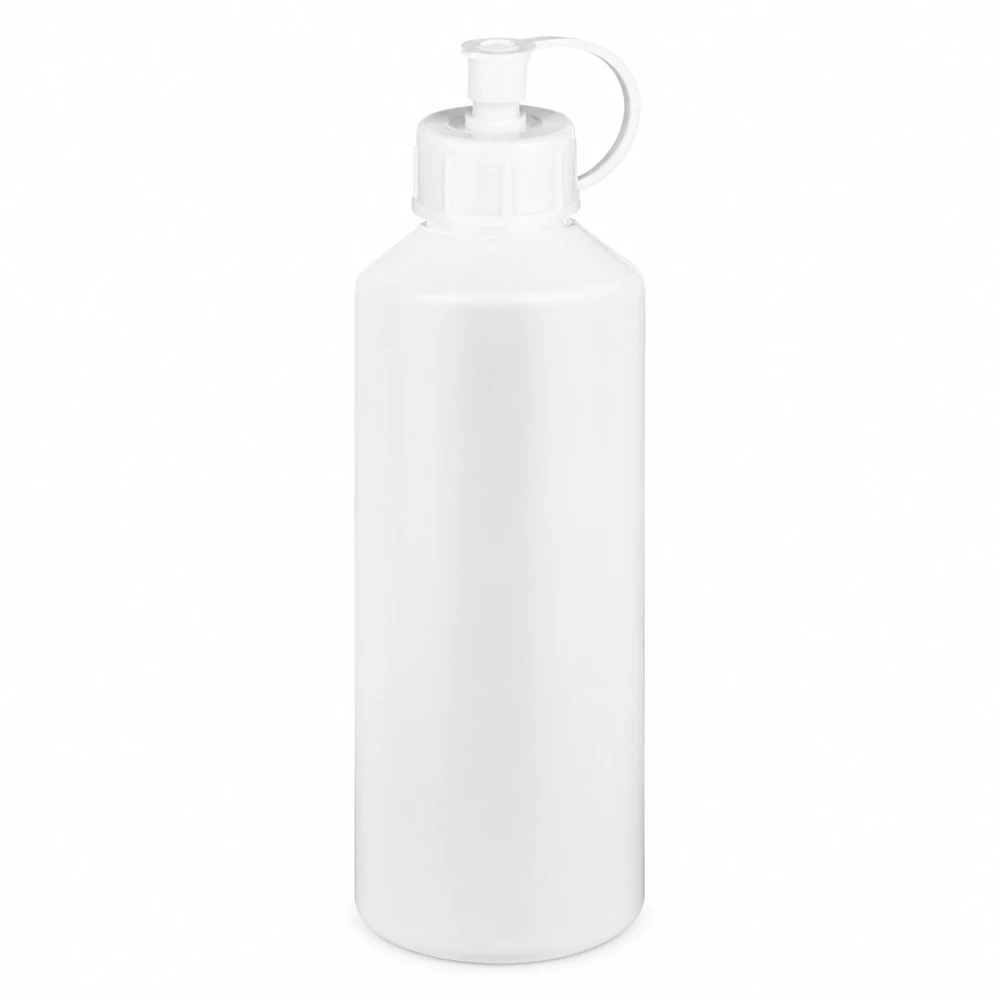 Kleine weiße Apothekerflasche 100ml mit Dosierverschluss aus robustem HDPE
