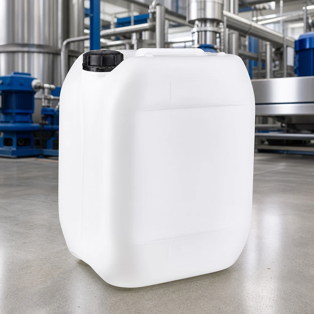 Kanister 10 Liter mit Schraubverschluss Originalitätsverschluss Lebensmittelechter Kunststoffkanister 10L mit OV-Verschluss für sichere Lagerung und Transport