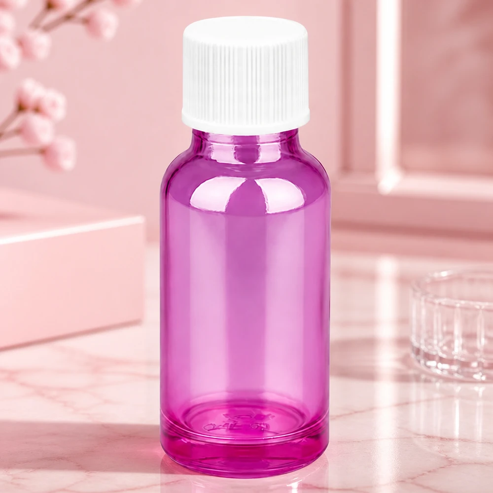 20ml Flasche 11mm Schraubverschluss weiss Standard PurpleLine UT18/20 Moderne PurpleLine Flasche 20ml in Violett ideal für DIY-Kosmetik und Mischungen