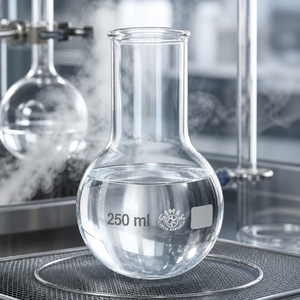 Rundkolben 250ml Weithals Rundkolben 250ml Weithals mit ergonomischer Form für sichere Handhabung im Laboralltag