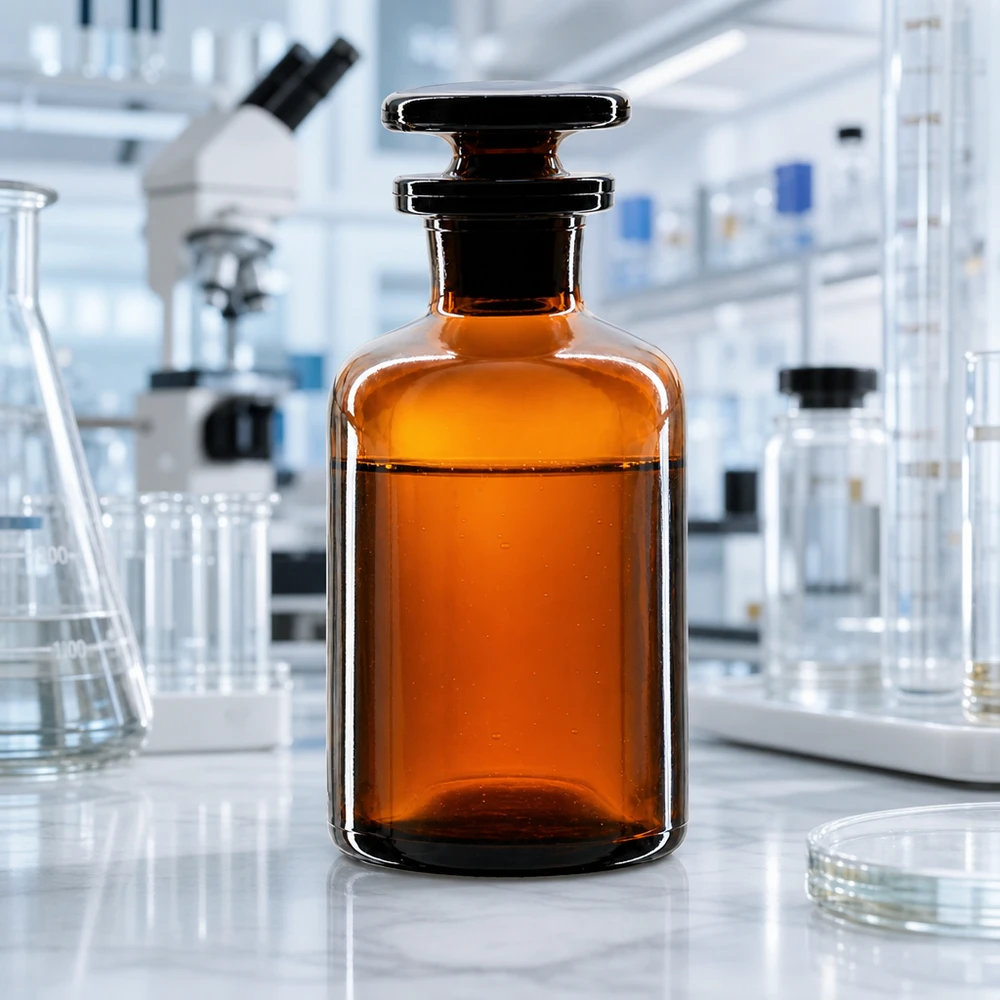 Klassische Apothekerflasche 50ml braun mit Glasstopfen für Tinkturen und Extrakte