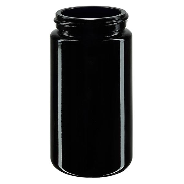 Weithalsdose+ Violettglas 100ml, ohne Deckel