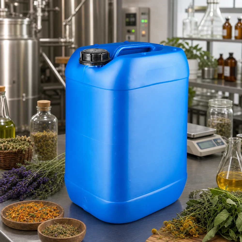 Lebensmittelechter 25 Liter Kanister blau mit Schraubverschluss für ätherische Öle und Extrakte