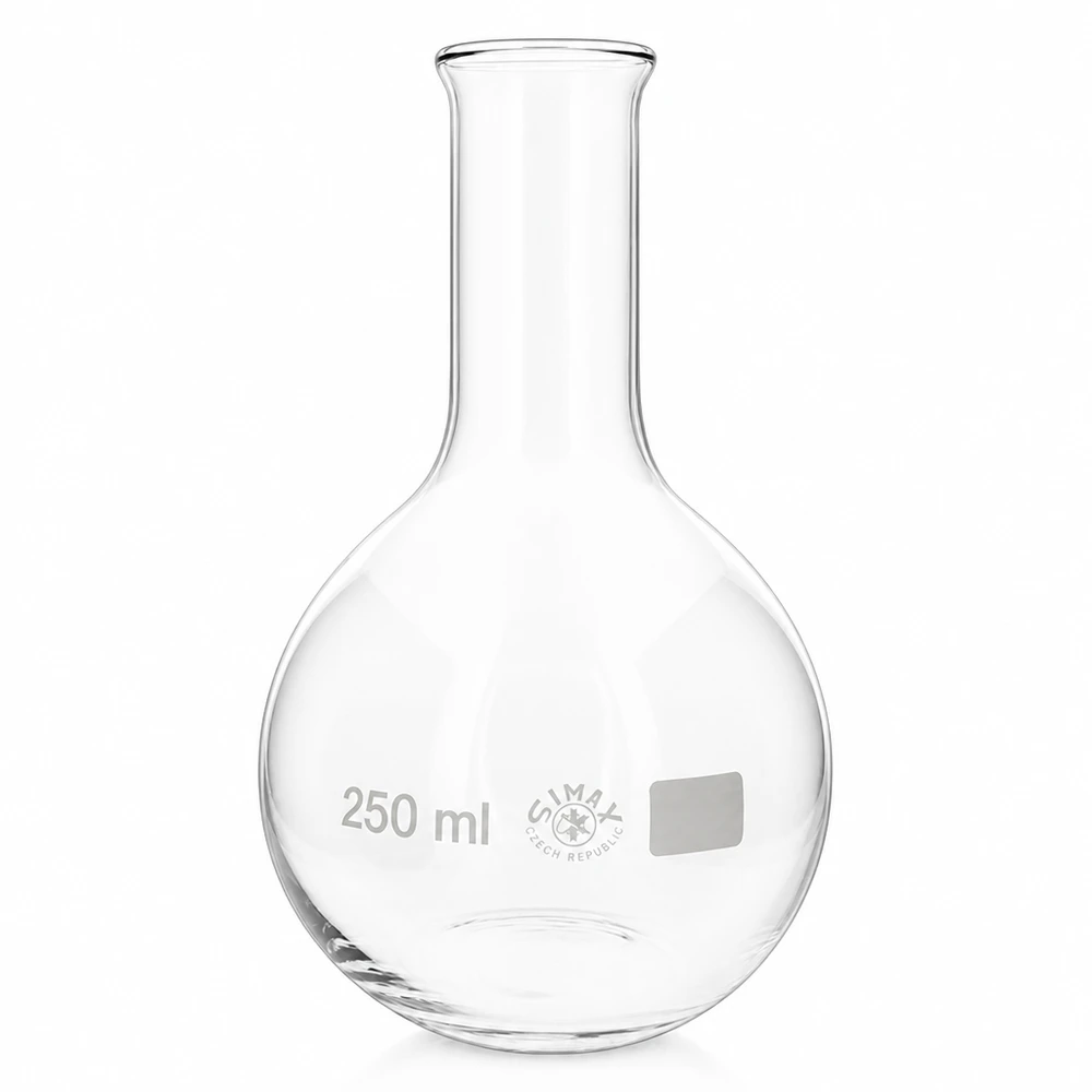 Laborkolben 250ml Enghals für chemische Synthesen und Reaktionen