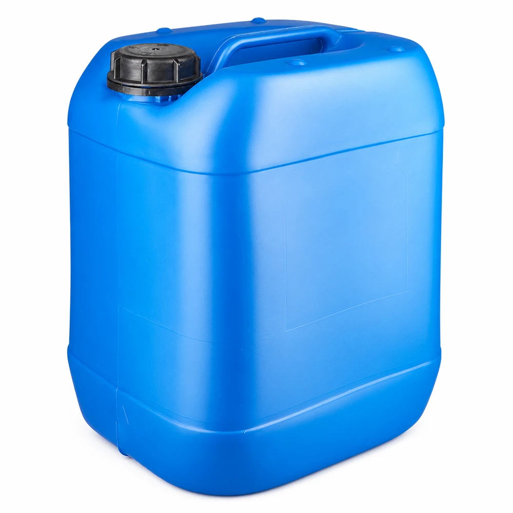 20L HDPE Kanister in Blau mit OV Schraubdeckel für sichere Flüssigkeitslagerung
