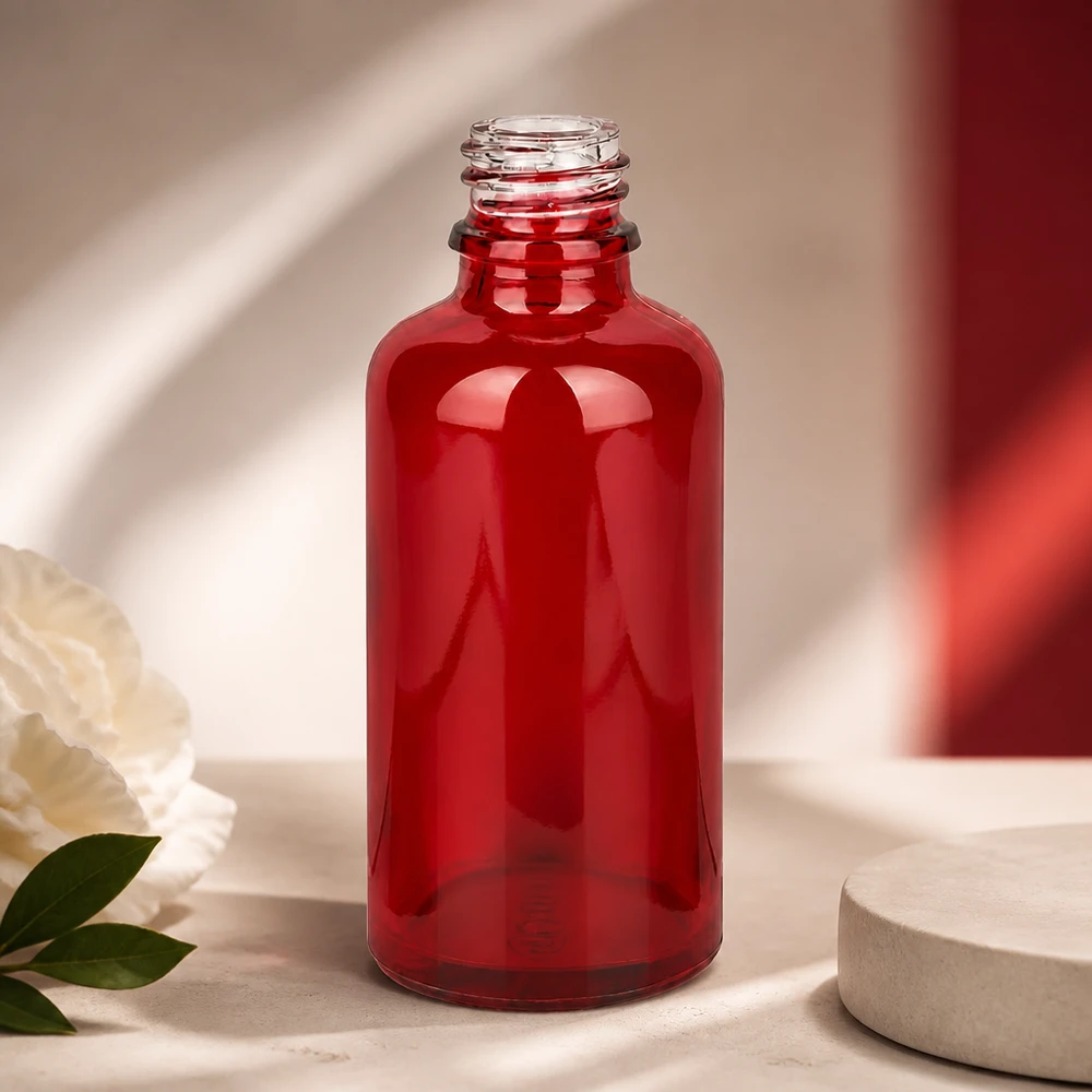 50ml Apothekenflasche RedLine UT18/50 UNiTWIST Präzise gefertigte Apothekerflasche RedLine UT18/50 mit exakter 50ml Füllmenge für genaue Dosierung