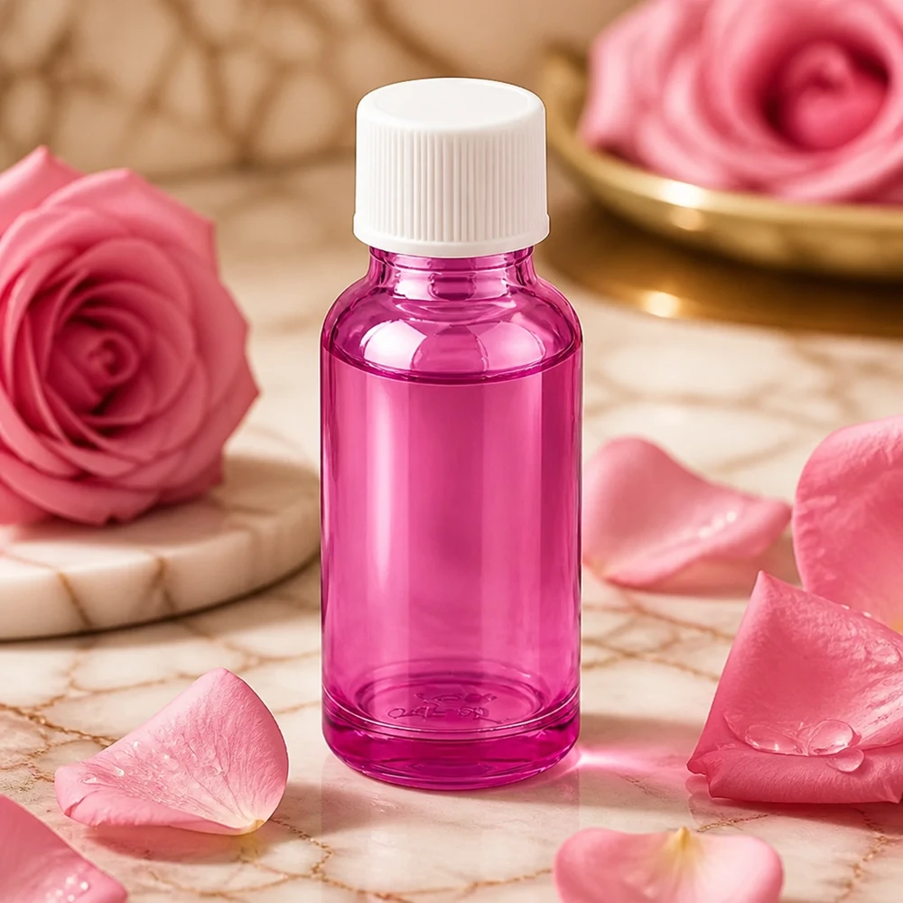 20ml Flasche 11mm Schraubverschluss weiss Standard PurpleLine UT18/20 Violette Glasflasche 20ml Füllvolumen mit weissem Verschluss für sichere Aufbewahrung