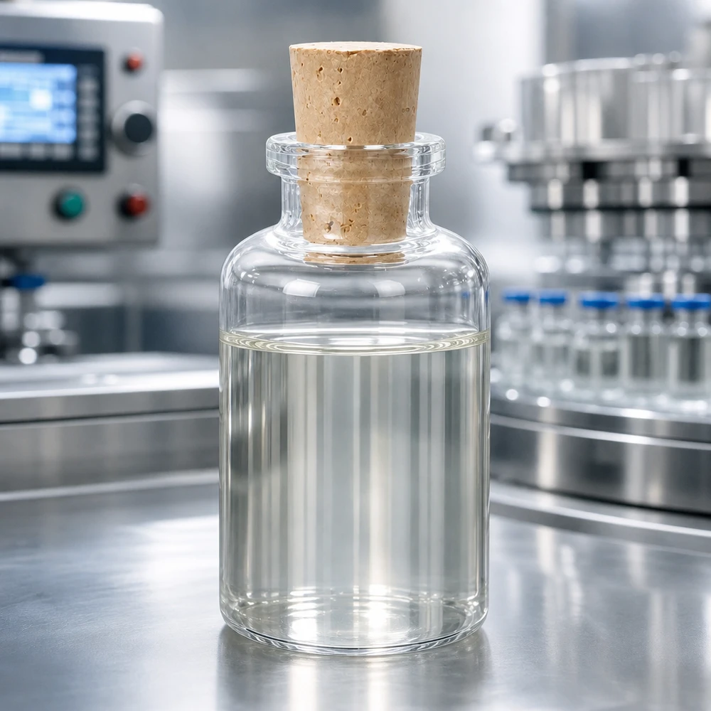 Verschlossene Glasflasche 30ml mit Kork für Parfüm Aromaöle und kosmetische Anwendungen