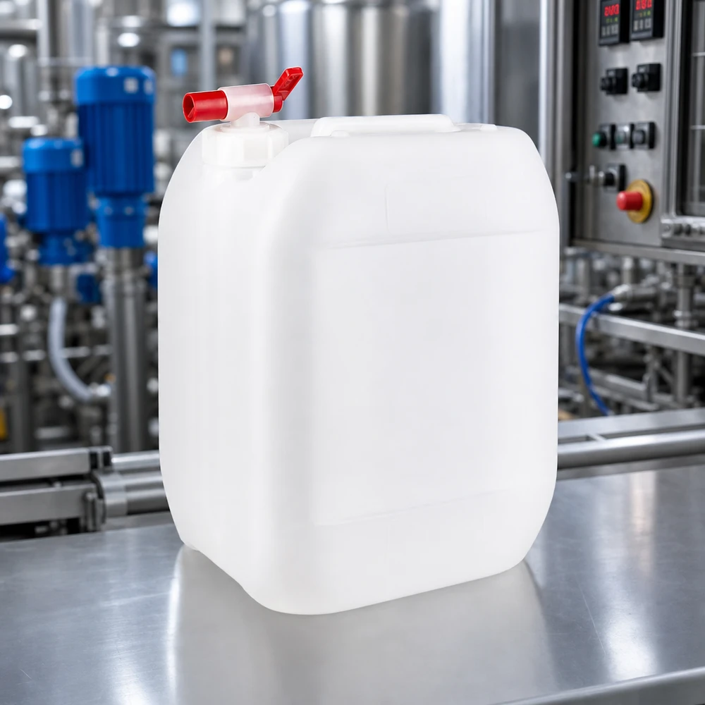 Kanister 10 Liter mit Auslaufhahn Lebensmittelechter HDPE Kanister 10L mit Auslaufhahn für sichere Flüssigkeitslagerung in der Industrie