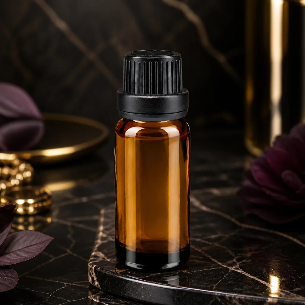 Apothekenflasche braun 10ml Tropfverschluss Giessring 2mm schwarz Originalitätsverschluss ApoGlas Tropfflasche 10ml braun mit 2mm Einsatz für Duftöle und Aromatherapie