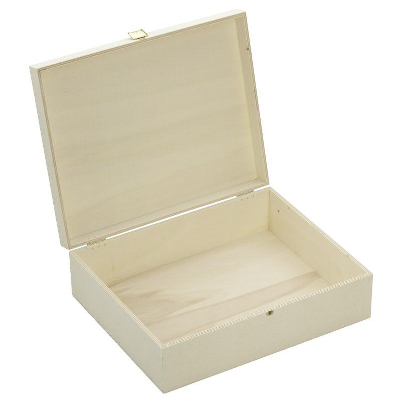 Holzbox mit Klappdeckel 35x28x11cm Holzbox mit Klappdeckel 35x28x11cm