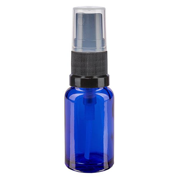 Apothekenflasche blau 10ml Sprayaufsatz schwarz Apothekenflasche blau 10ml Sprayaufsatz schwarz