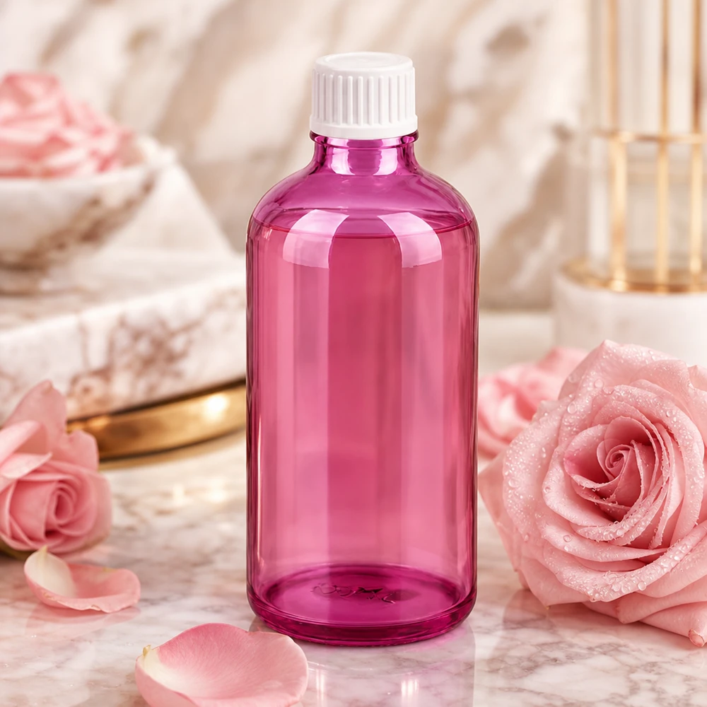 100ml Tropfflasche 0.9mm weiss Standard PurpleLine UT18/100 Tropfflasche PurpleLine Serie 100ml mit UT18 Gewinde für sichere Anwendung und Lagerung