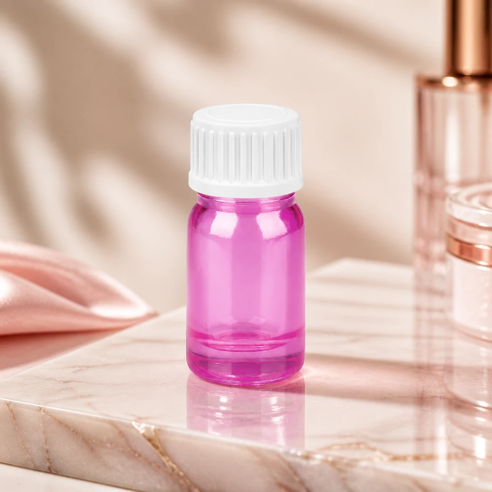 5ml Tropfflasche 0.9mm weiss Standard PurpleLine UT18/5 Kleine 5ml PurpleLine Tropfflasche in lila transparent mit kindersicherem weißem Verschluss