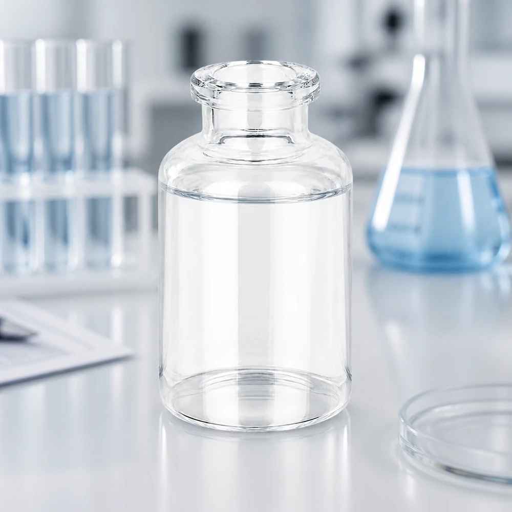 20ml Sterilflasche aus Klarglas mit kurzem Flaschenhals für Injektionspräparate