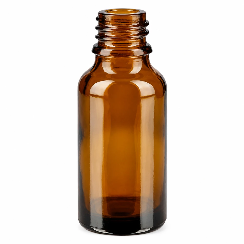 ApoGlas Braunglasflasche 20ml - schlanke hohe Form schützt Inhalt vor UV-Licht