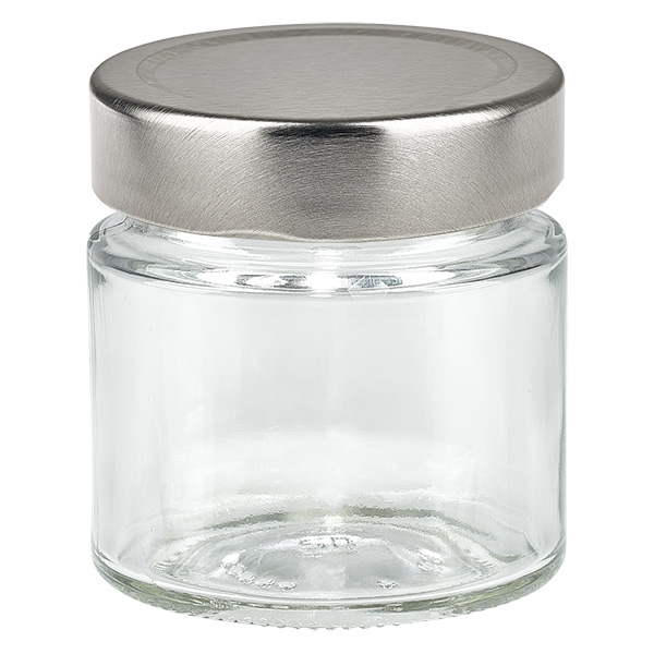 135ml Rundglas + BasicSeal Deckel silber deep UNiTWIST