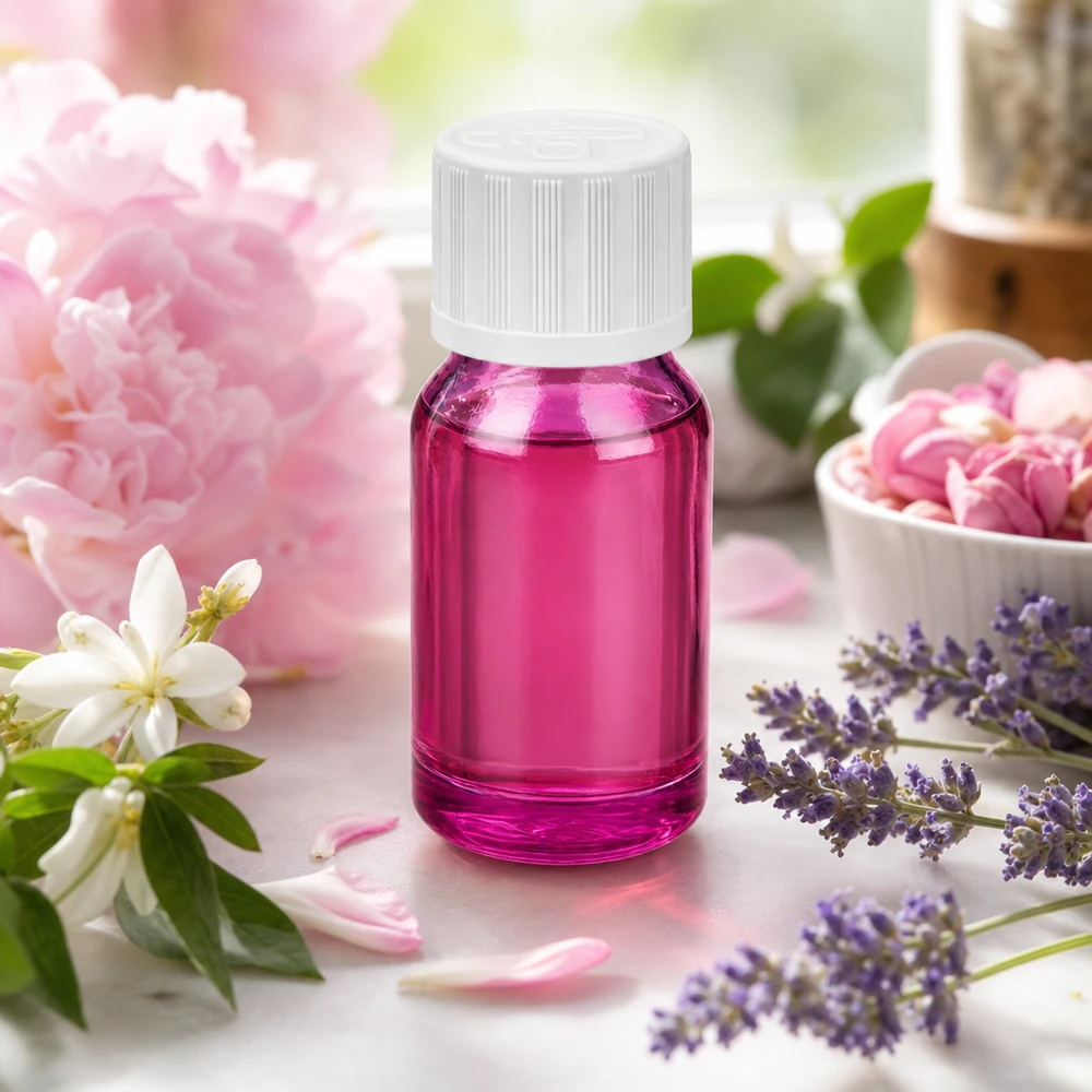 10ml Flasche 11mm Schraubverschluss weiß Standard Kindersicher PurpleLine UT18/10 10ml Violett-Glasflasche mit UT18/10 Gewinde perfekt für ätherische Öle und Essenzen