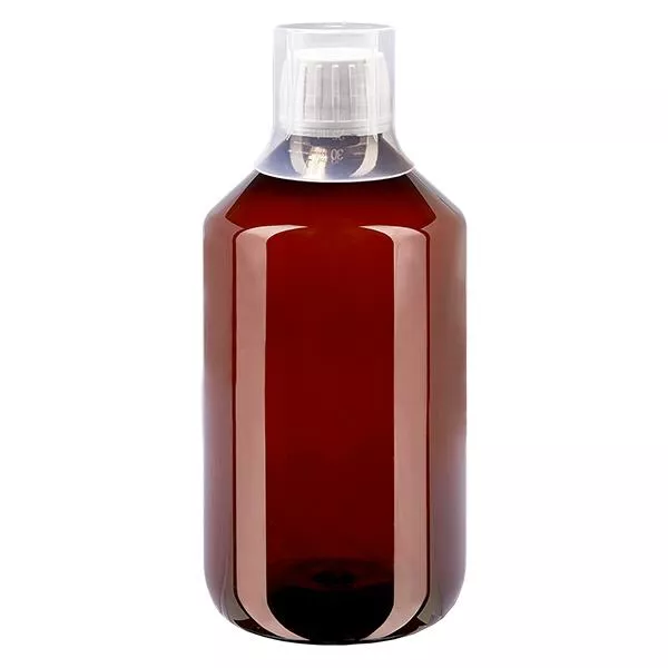 PET Flasche 500ml mit weißem Verschluss Originalitätsverschluss + Becher PET Flasche 500ml mit weißem Verschluss Originalitätsverschluss + Becher