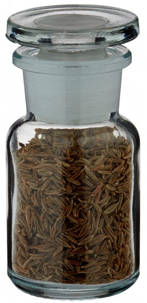 Gewürzglas Idee: Apothekerflasche 50 ml Weithals Klarglas