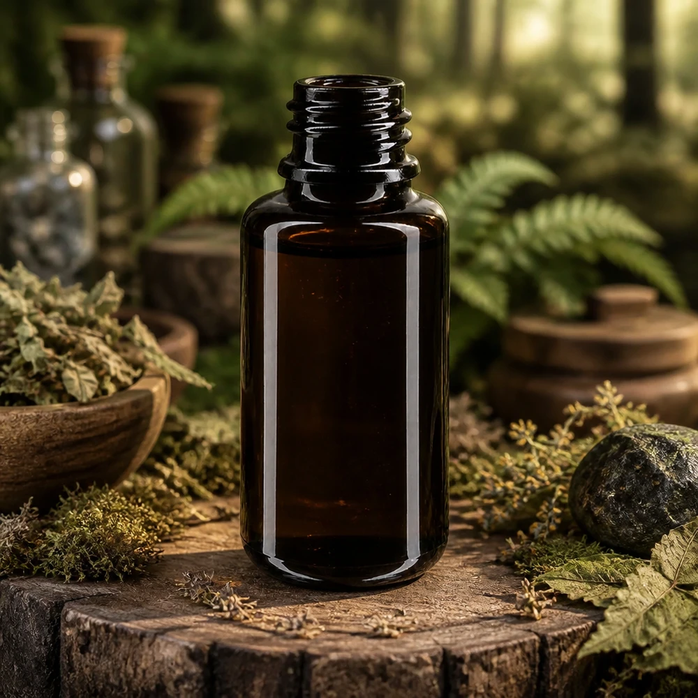 Violettglas Flasche 20ml DIN 18 (Mironglas) Hochwertige Tropfflasche Orion mit UV-schützendem Violettglas für empfindliche Substanzen