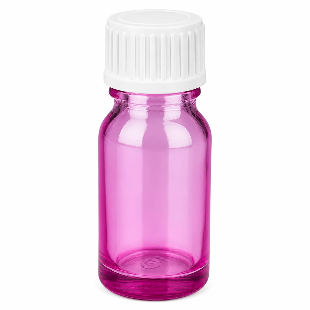 10ml (Globuli)Flasche.. 3mm Giessring weiß Standard PurpleLine. UT18/10 10ml Purple Glasfläschchen mit Schraubkappe ideal für DIY Kosmetik und Naturprodukte
