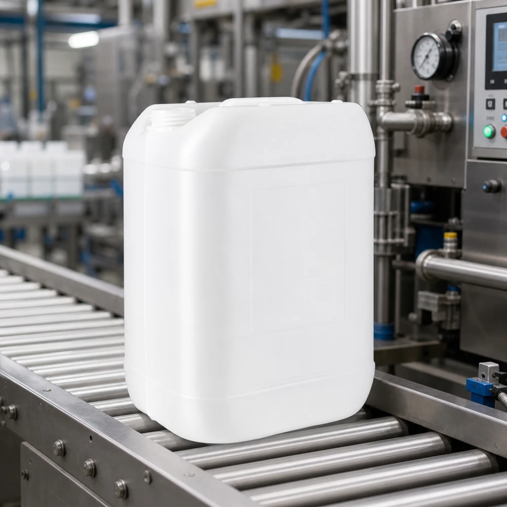 Kanister 25 Liter ohne Verschluss Robuster Industriekanister 25 Liter offener Behälter für Chemie Pharma und Lebensmittel