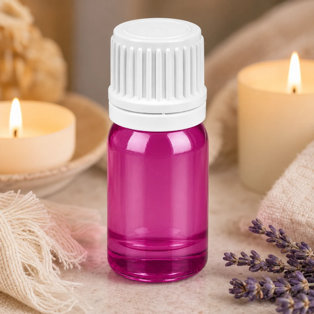 5ml Tropfflasche 0.7mm weiss Originalität Schraubverschlusserschluss PurpleLine UT18/5 5ml Glasfläschchen PurpleLine mit kindersicherem weißem Verschluss für sichere Aufbewahrung