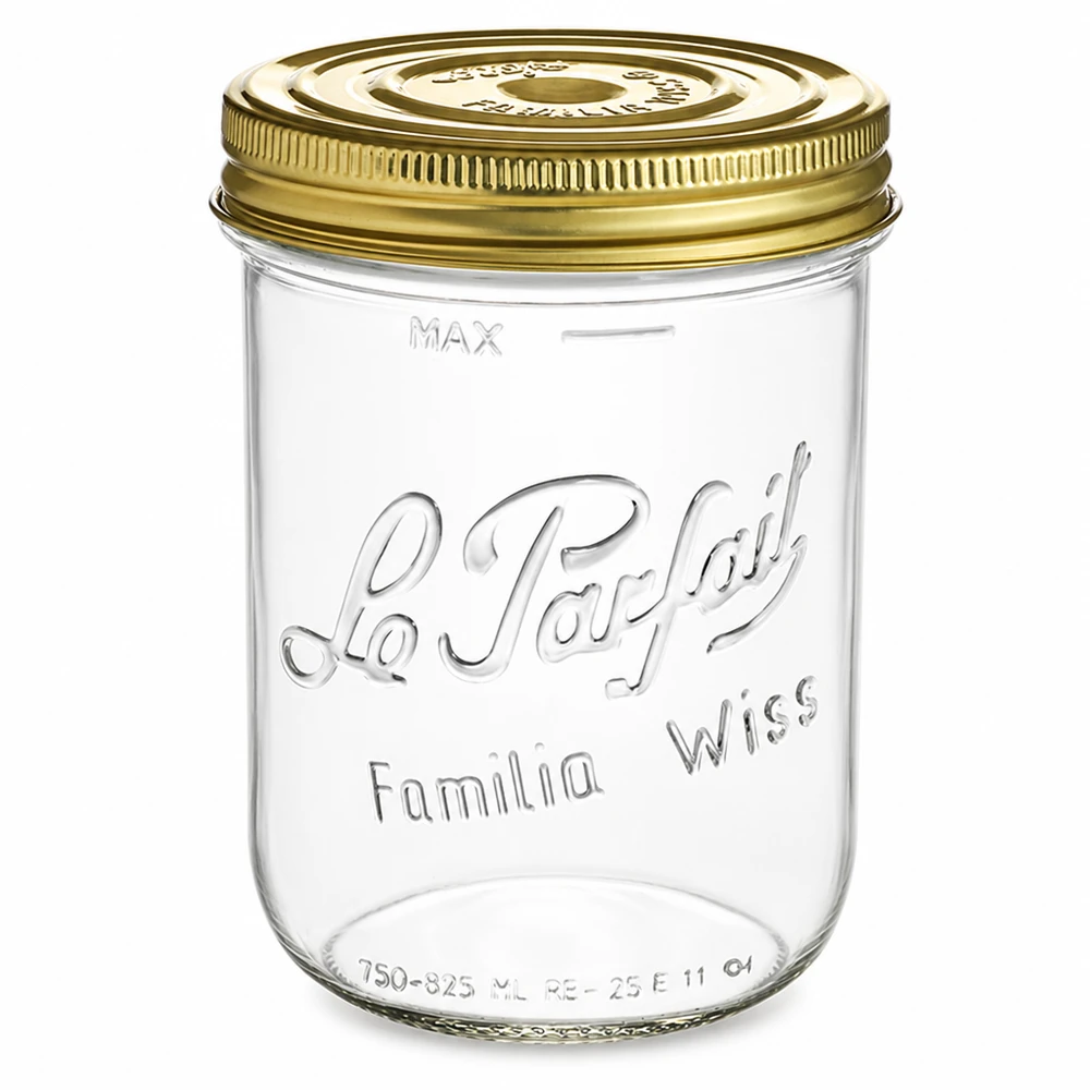 1020ml Sturzglas "Familia Wiss" 2-teiliges Deckelsystem Le P