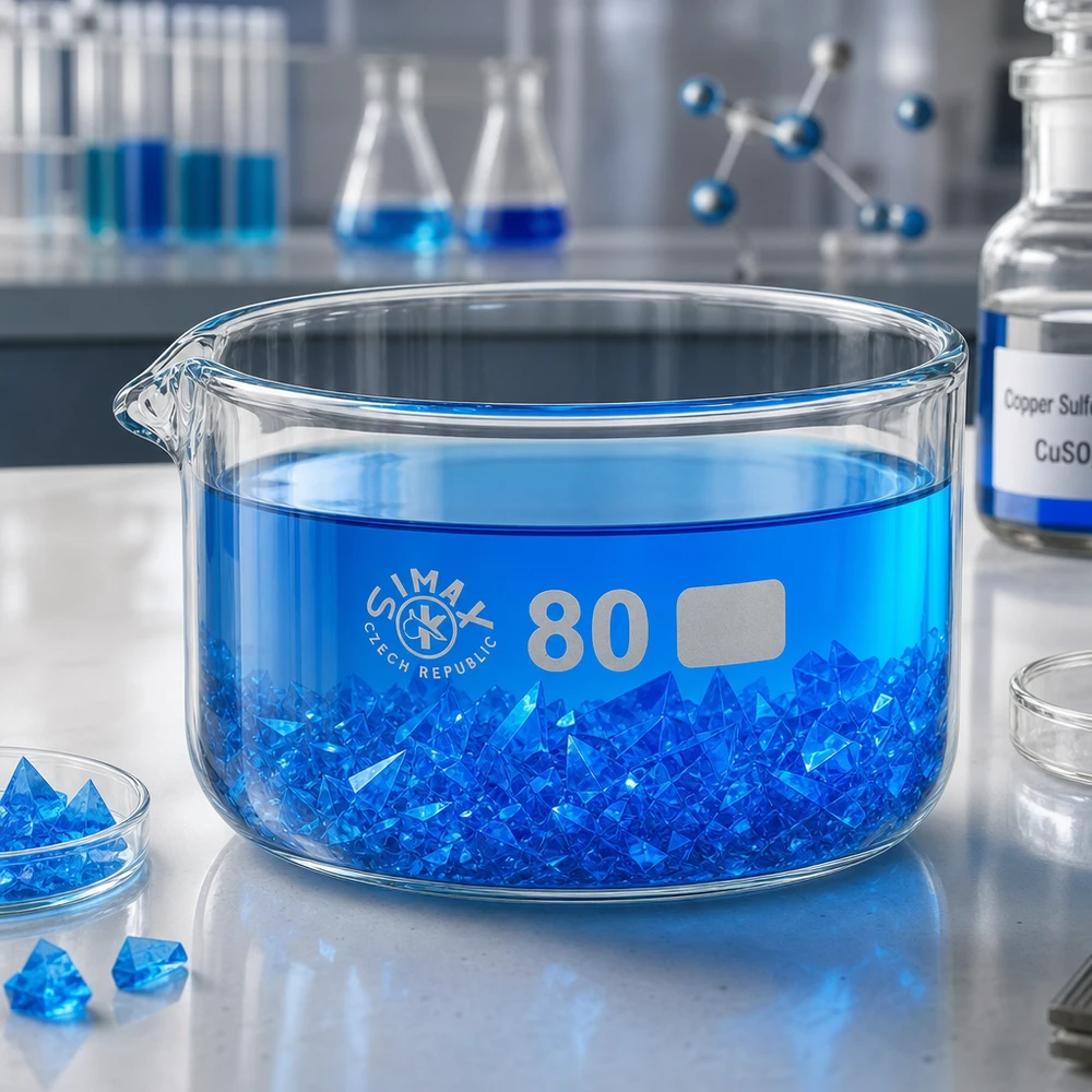 SIMAX Laborglas 80mm Kristallisierschale 150ml mit Ausguss für Kristallisation