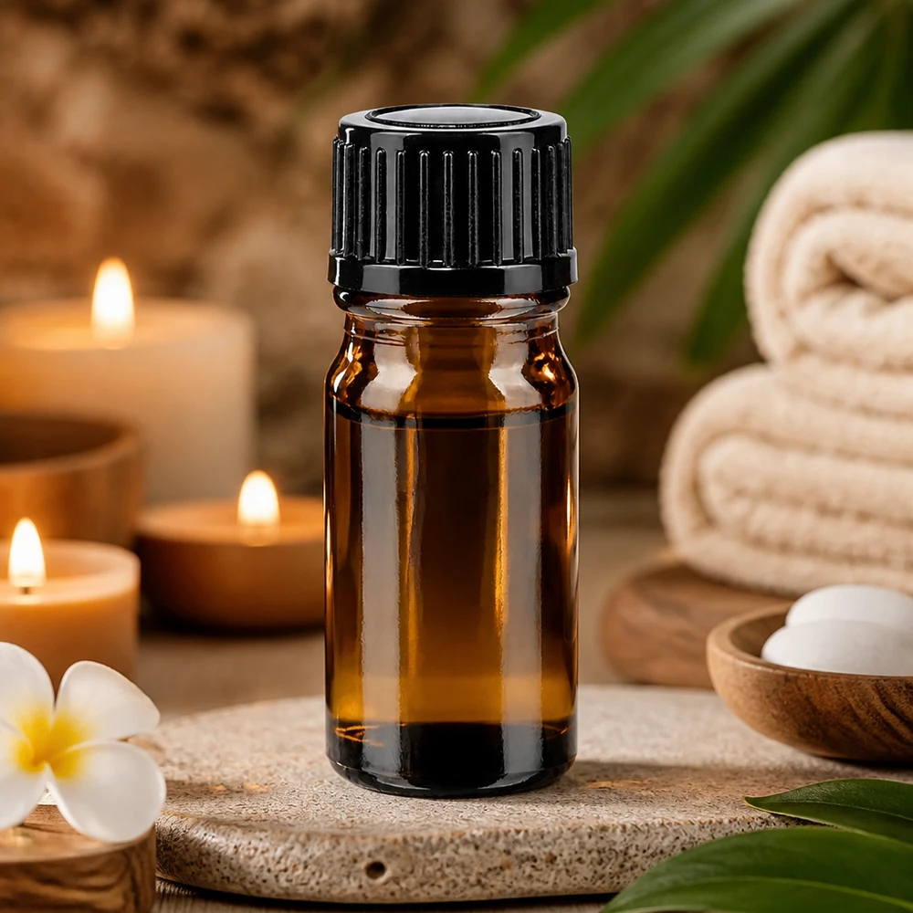 Apothekenflasche braun 5ml Schraubverschluss schwarz Standard Kleine Apothekerflasche 5ml bernsteinfarben mit 11mm Schwarzverschluss im Spa-Ambiente