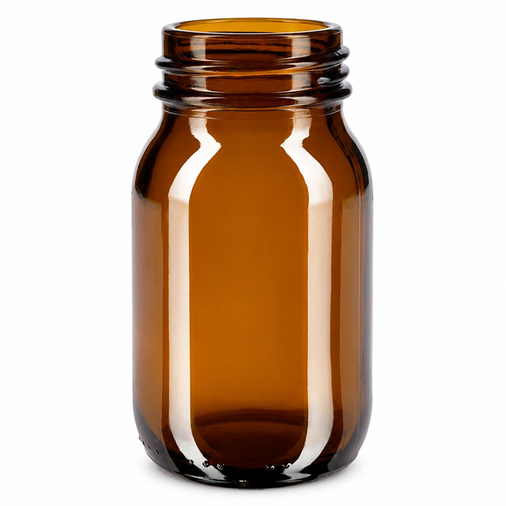 Apothekerflasche 100ml Braunglas ideal für Salben Cremes und Pulver