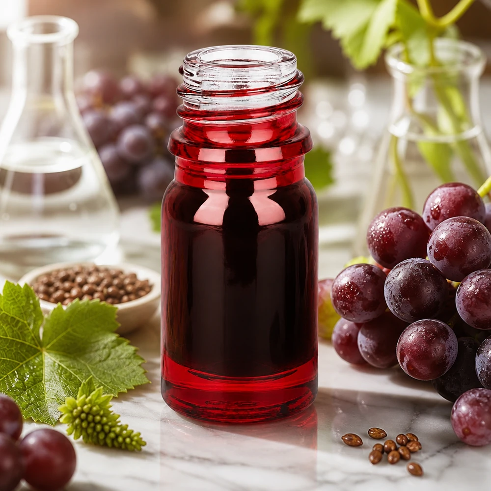 Kompakte 5ml Glasflasche in Rot für pharmazeutische Anwendungen mit UNiTWIST System