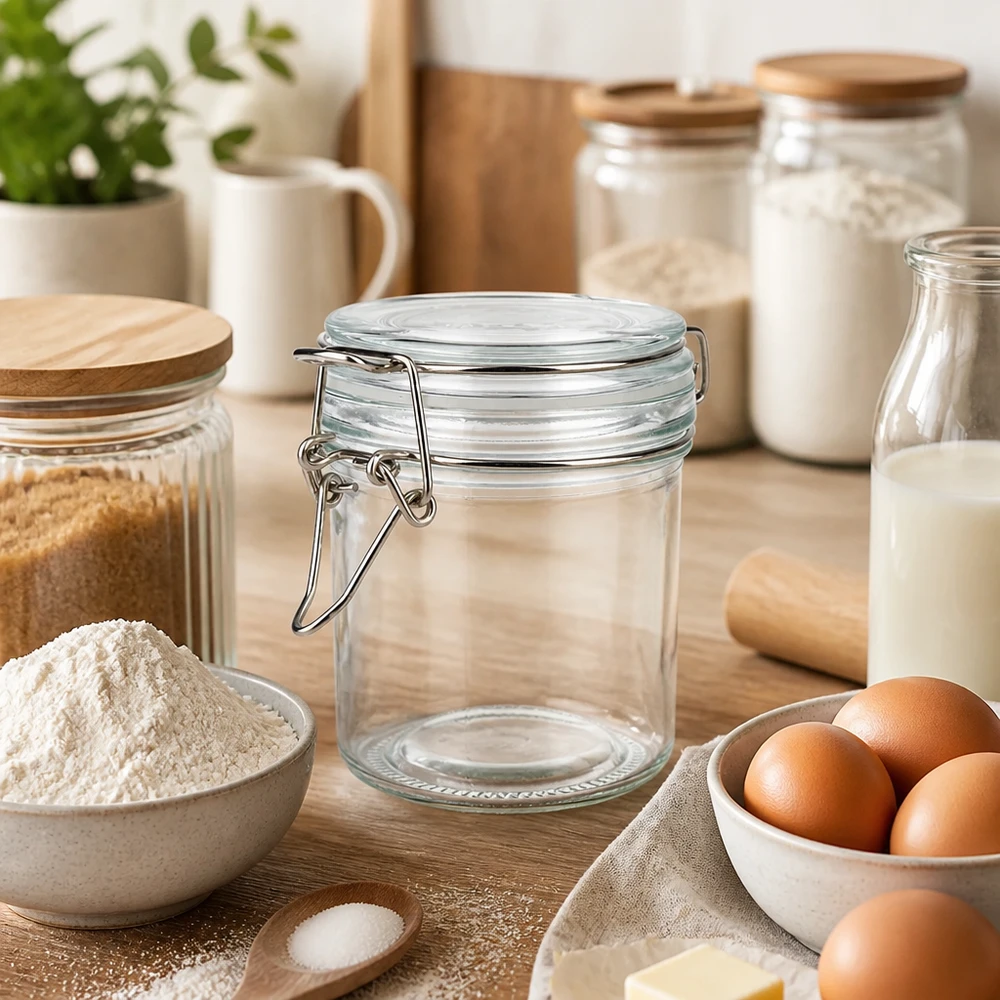 Vielseitiges Einmachglas 250ml mit festem Verschluss für Marmelade Honig und selbstgemachte Aufstriche